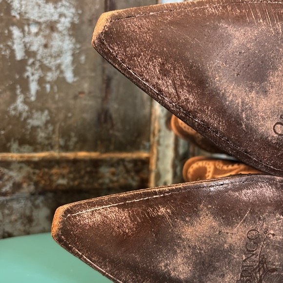 Old Gringo Valentine Dion Brown Tan Floral Beaded Ankle Boots Western 8 - Picture 13 of 15